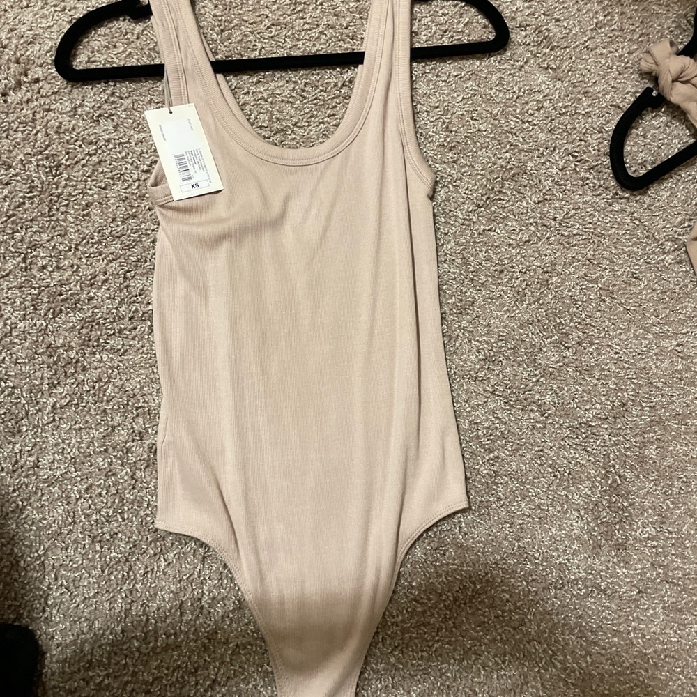 a new day Women's Cream Bodysuit